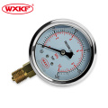 Medidor de pressão em escala dupla em aço inoxidável para regulador de ar comprimido pneumático